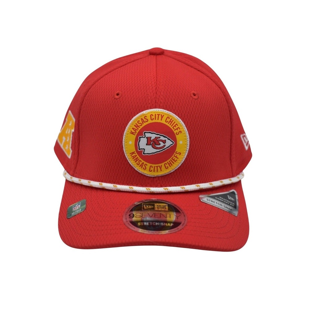 New Era 9SEVENTY Kansas City Chiefs NFL Sideline Stretch Rope Snapback Cap Hat